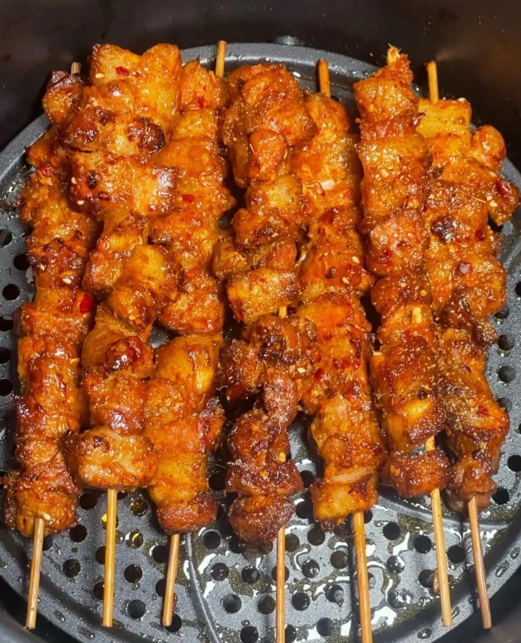 如何用空气炸锅制作烧烤肉串
